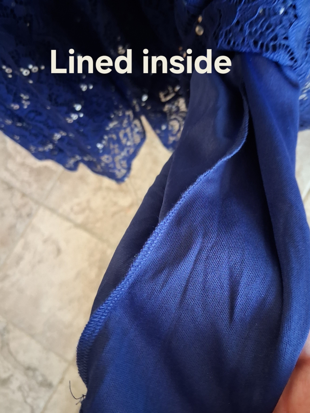 Mother of Bride Formal Navy Lace Maxi Dress with Sheer Cape - Size 24 - Picture 9 of 15